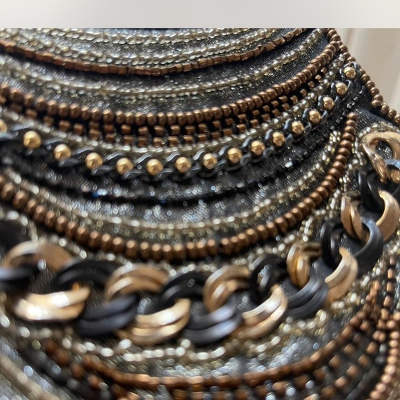 **1990s** beaded metallic evening bag - Picture 2 of 5